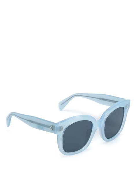 celine sunglasses light blue retro